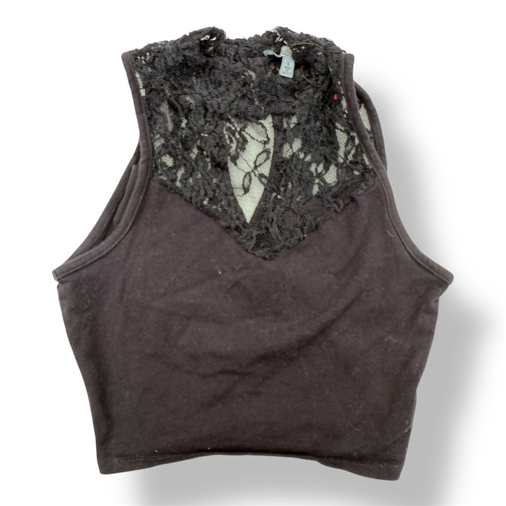 Vintage Charlotte Russe Black Lace Tank Top